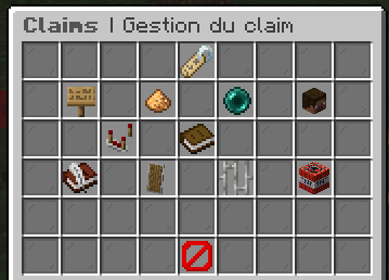 Menu /claim